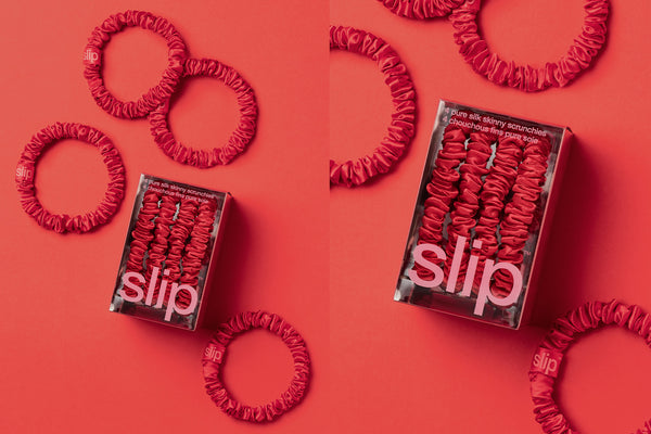 Back to School Red Skinny Scrunchies