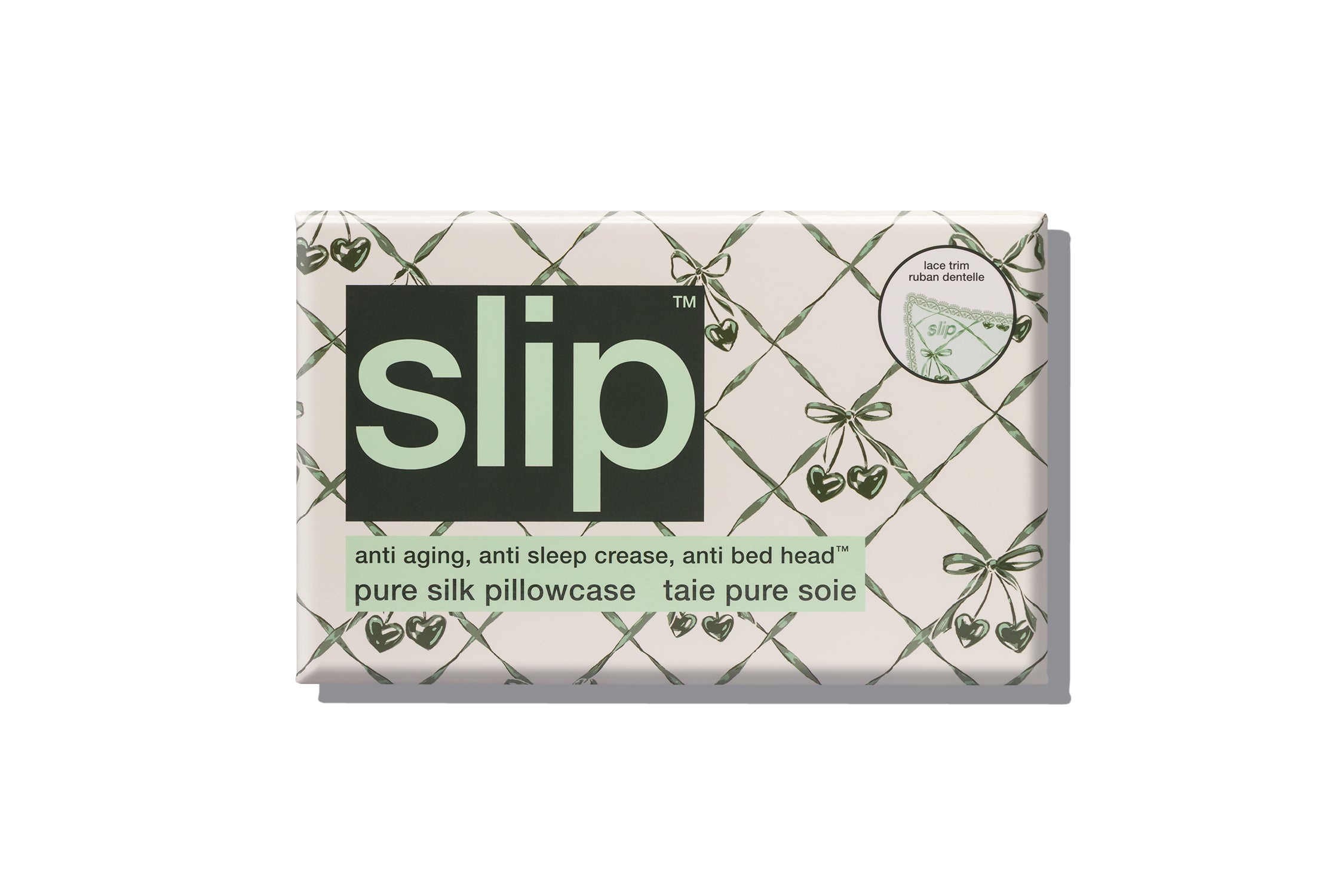 SLIP PURE SILK PILLOWCASE - WINTERGREEN - QUEEN - ZIPPERED – Slip CA