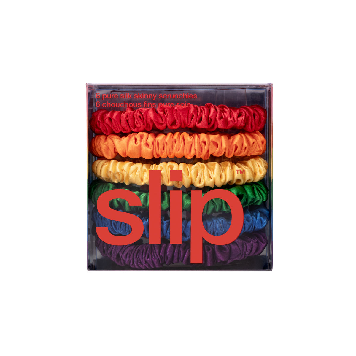 SLIP 6-Pc. Rainbow Pure Silk Skinny Scrunchies slip Pure Silk 6-Pack Skinny Scrunchies (Women) | Nordstrom main image 4