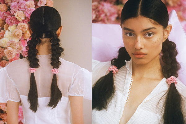 Rose Skinny Scrunchies