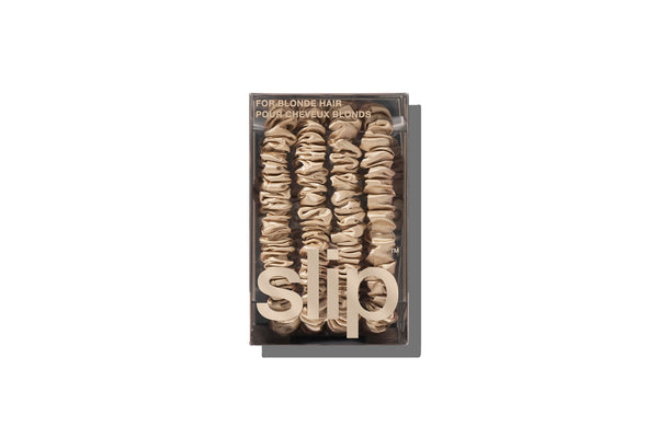 Back to Basics Blonde Skinny Scrunchies