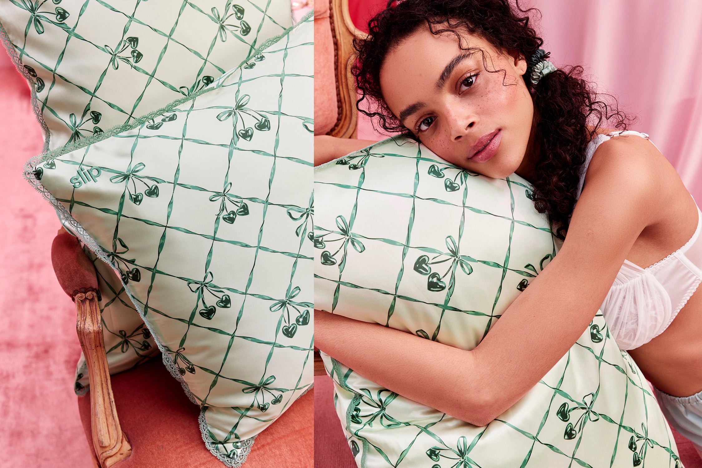 SLIP PURE SILK PILLOWCASE - WINTERGREEN - QUEEN - ZIPPERED – Slip CA