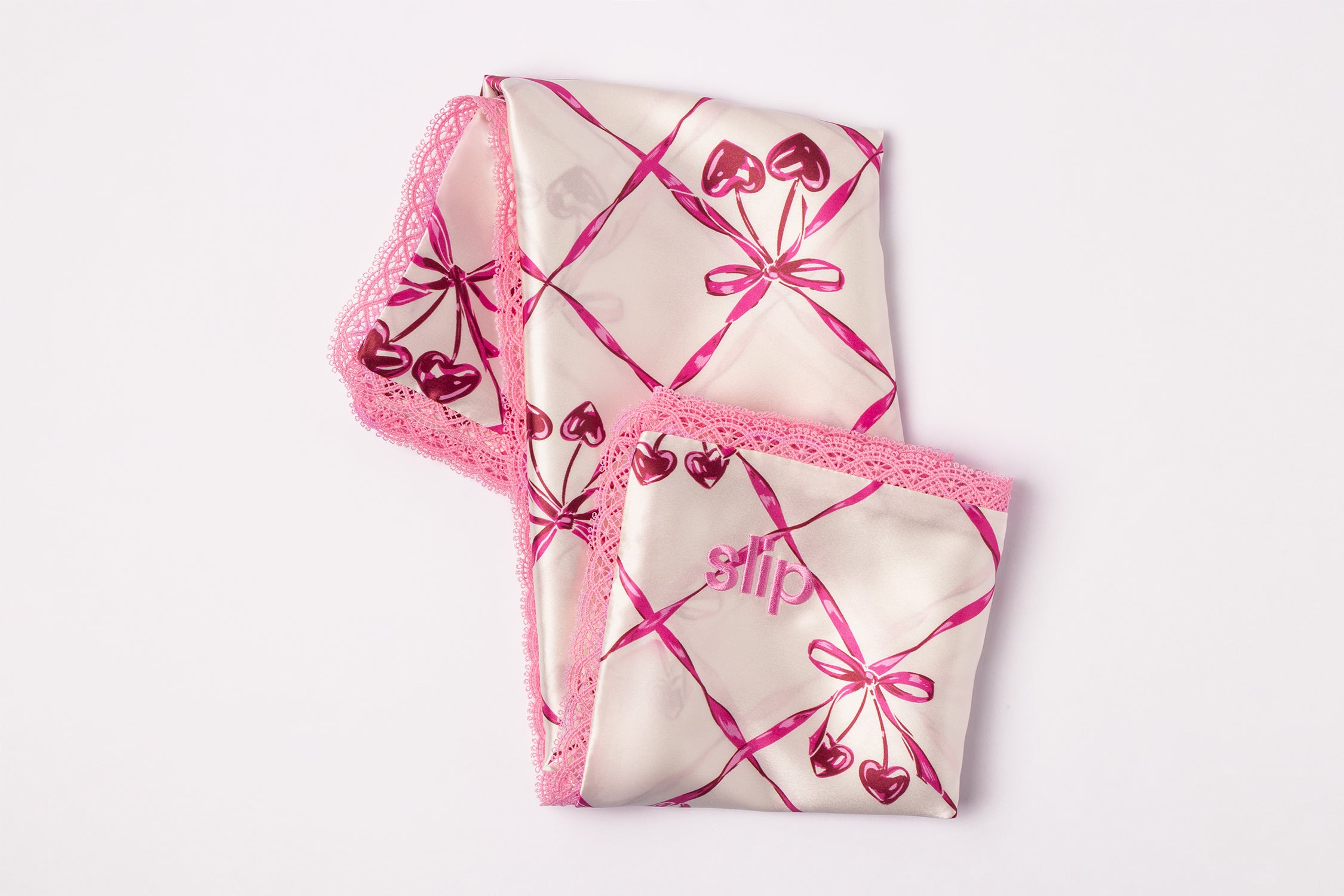 SLIP PURE SILK PILLOWCASE - SWEET CHERRY - QUEEN - ZIPPERED – Slip CA