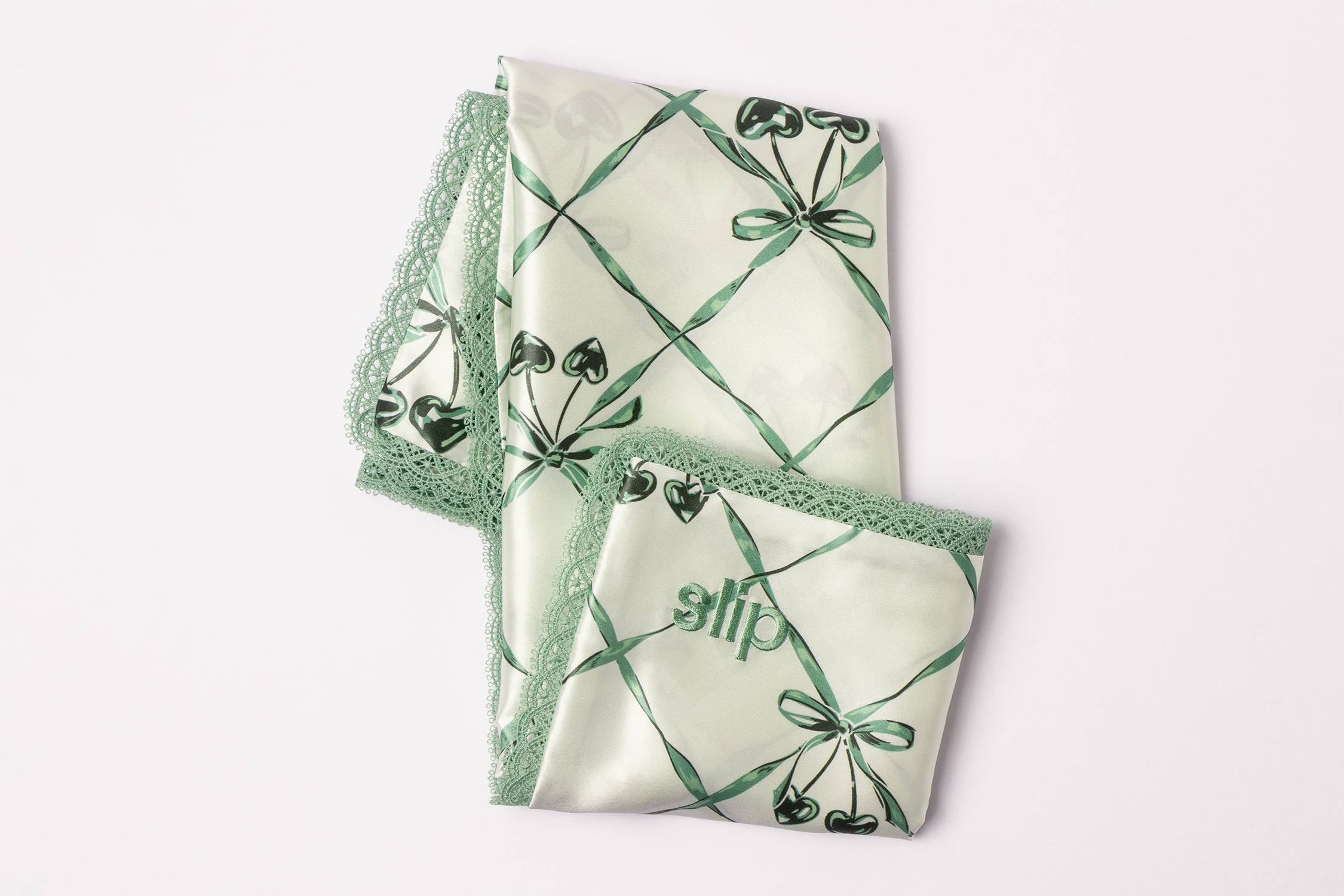 SLIP PURE SILK PILLOWCASE - WINTERGREEN - QUEEN - ZIPPERED – Slip CA