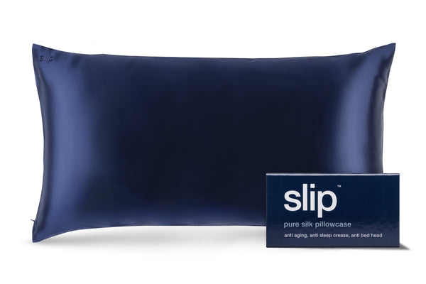 slip 枕カバー Navy King Zippered Pillowcase – Slip CA