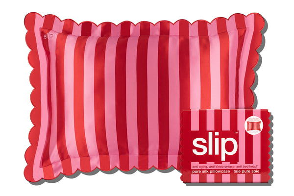 SLIP PURE SILK PILLOWCASE - SUNSHADE - QUEEN - ZIPPERED – Slip CA